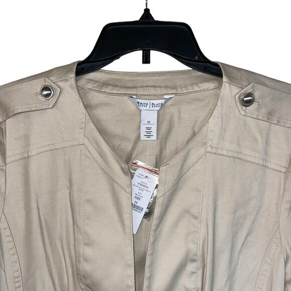 White House Black Market Blazer Military Majorette Cropped - Picture 3 of 6